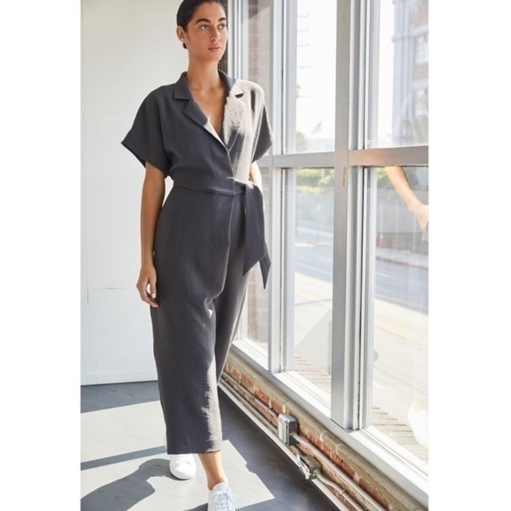 NWT Brochu Walker Sheyla Jumpsuit in Otter Small Contemporary Street Style